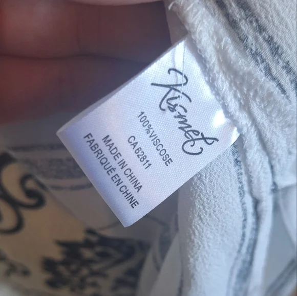 Kismet sheer white & black vest/cardigan size M - Picture 8 of 8